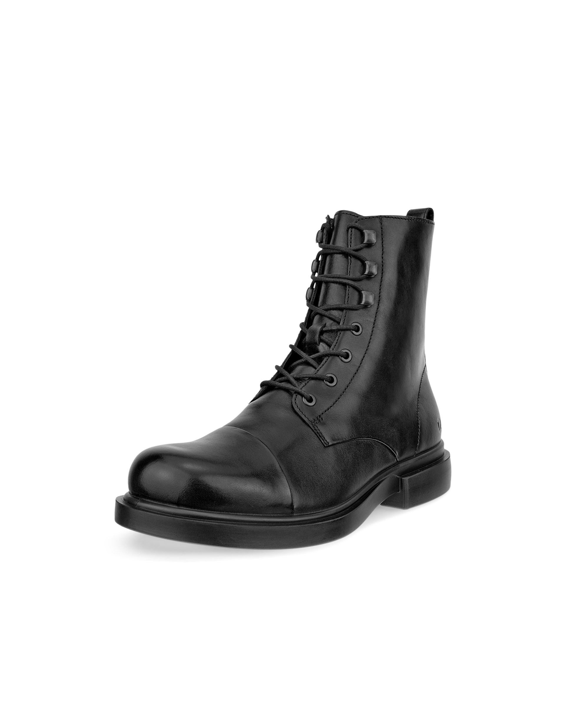 Men's ECCO® Metropole Seoul Leather Mid-Cut Boot - Black - Main