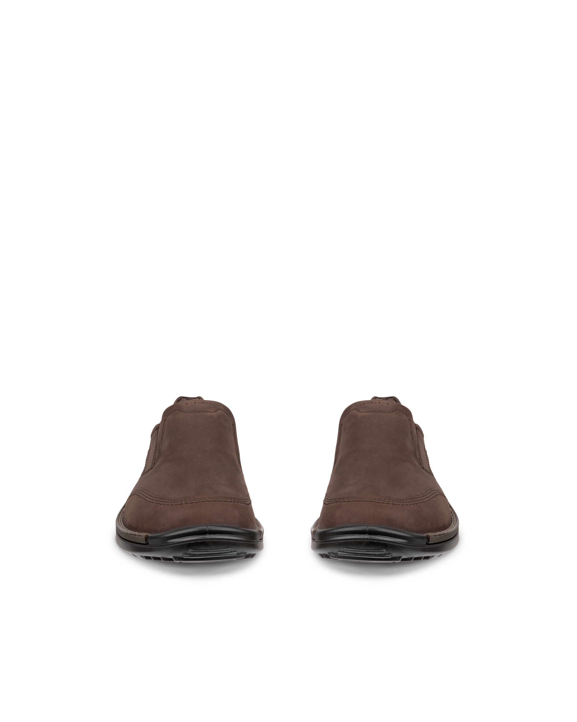 Men's ECCO® Fusion Leather Slip-On - Brown - Front pair