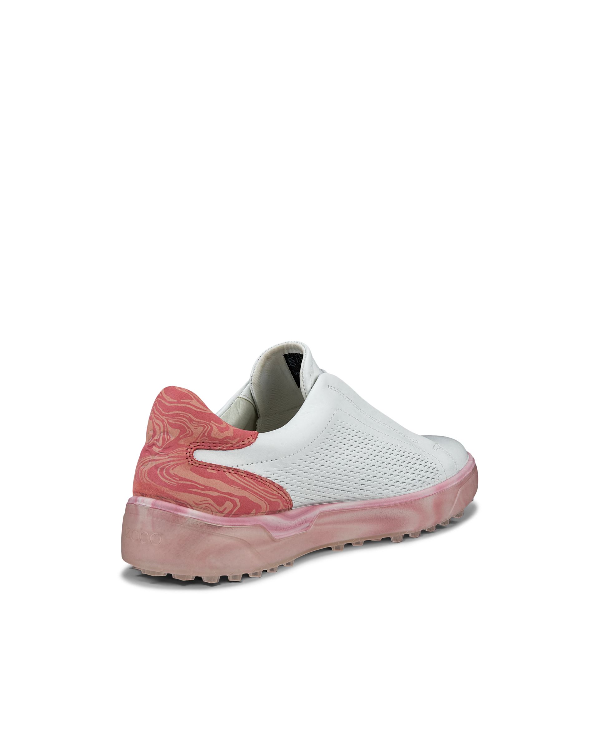 Zapatos golf de piel ECCO® Golf Tray para mujer - Blanco - Back