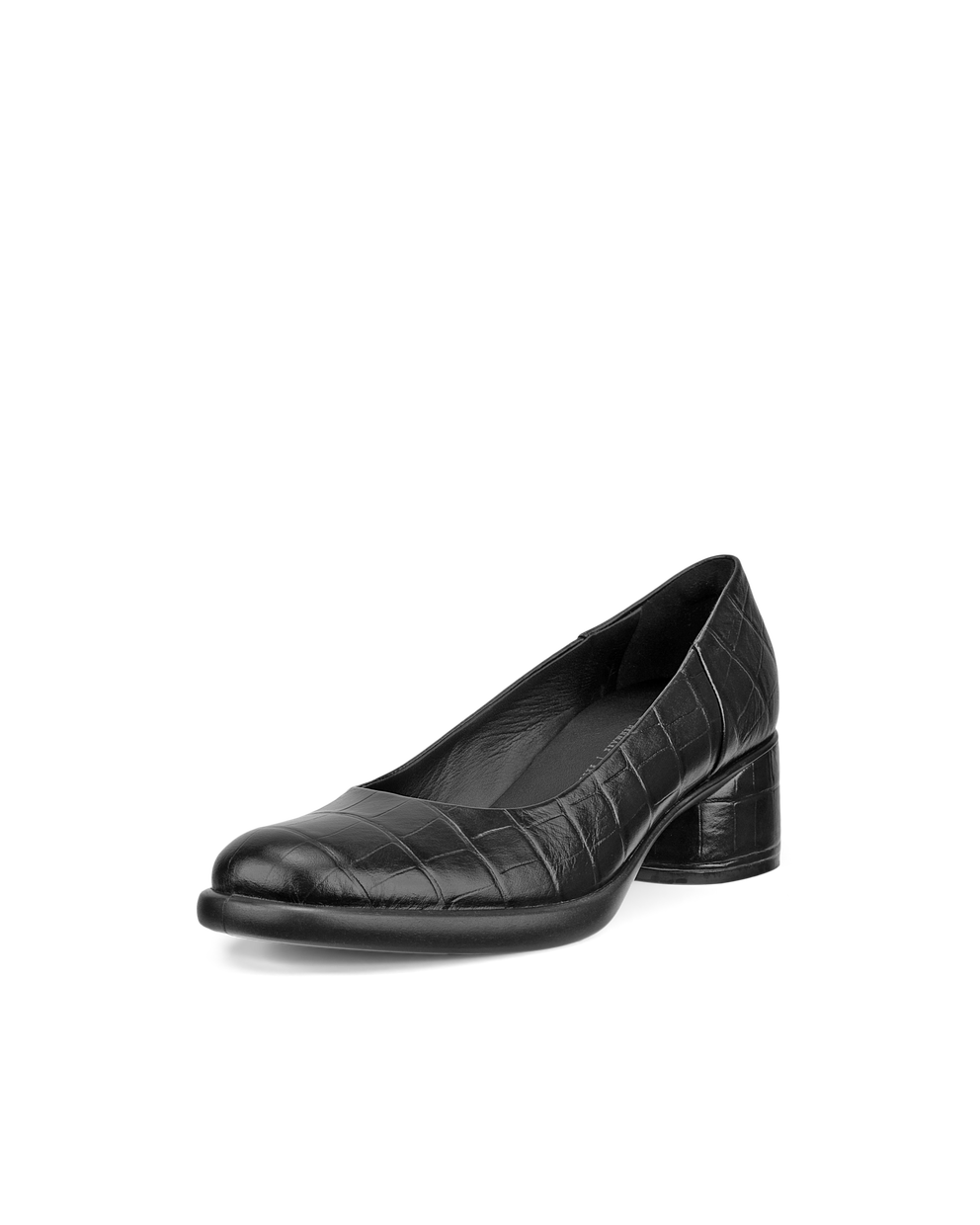 Zapatos de piel con tacón cuadrado ECCO® Sculpted LX 35 para mujer - Negro - Main