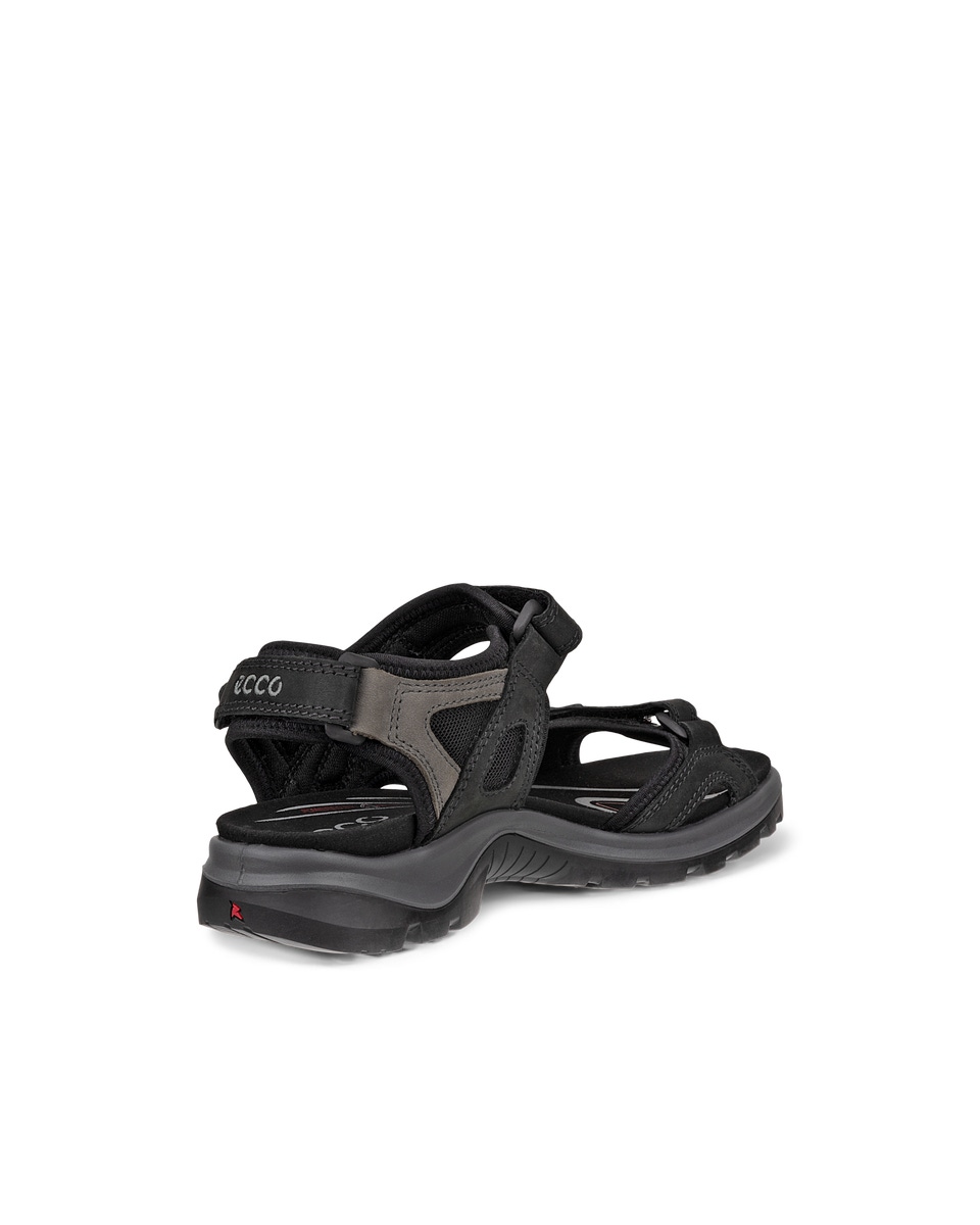 Ecco black sandals womens online