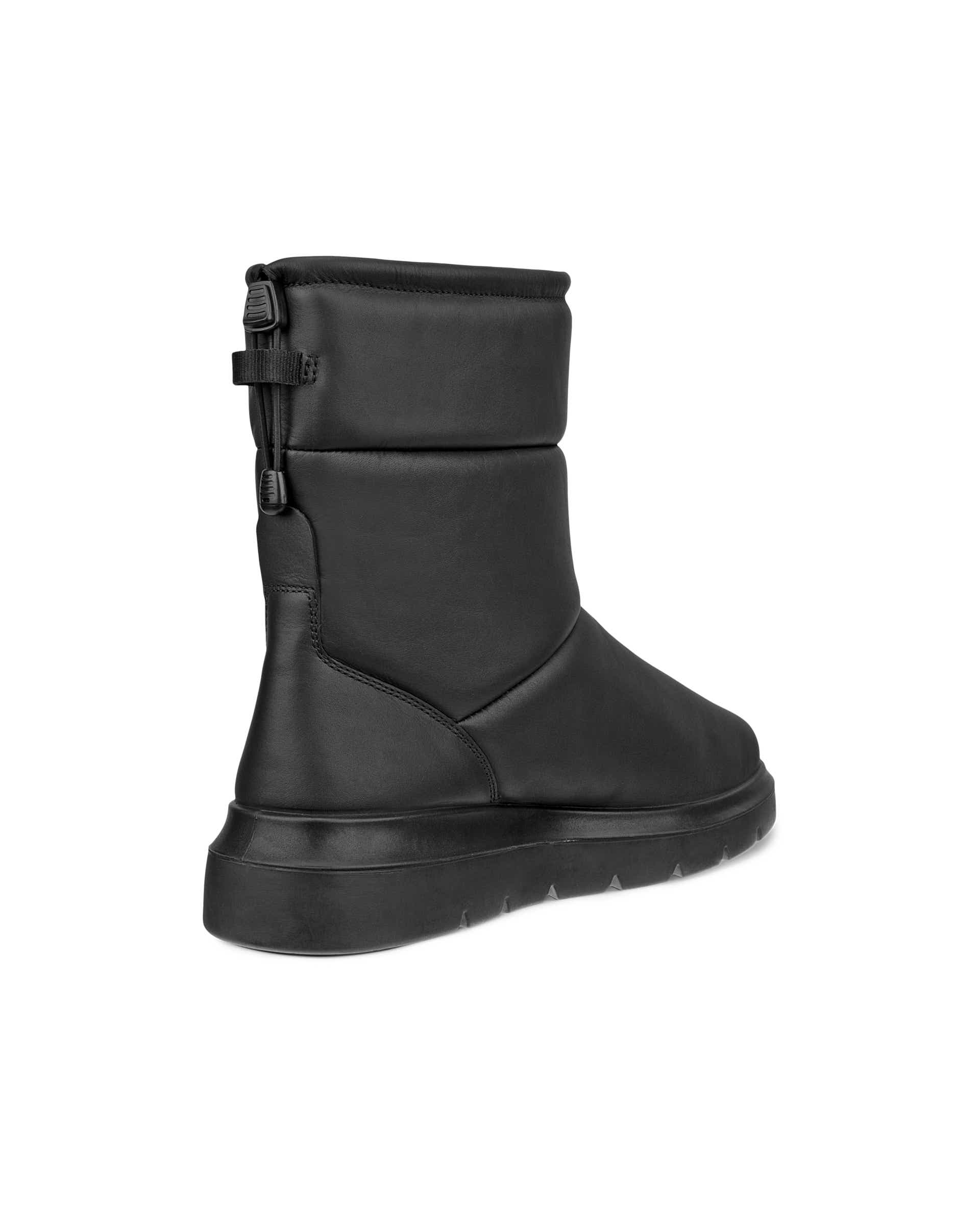 ECCO Nouvelle ウィメンズ レザーミッドカットブーツ - ブラック - Back