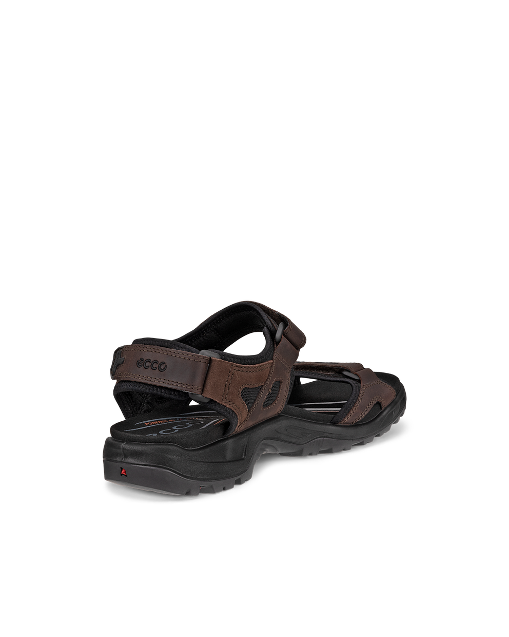 Men's ECCO® Offroad Nubuck Hiking Sandal - Brown - Back