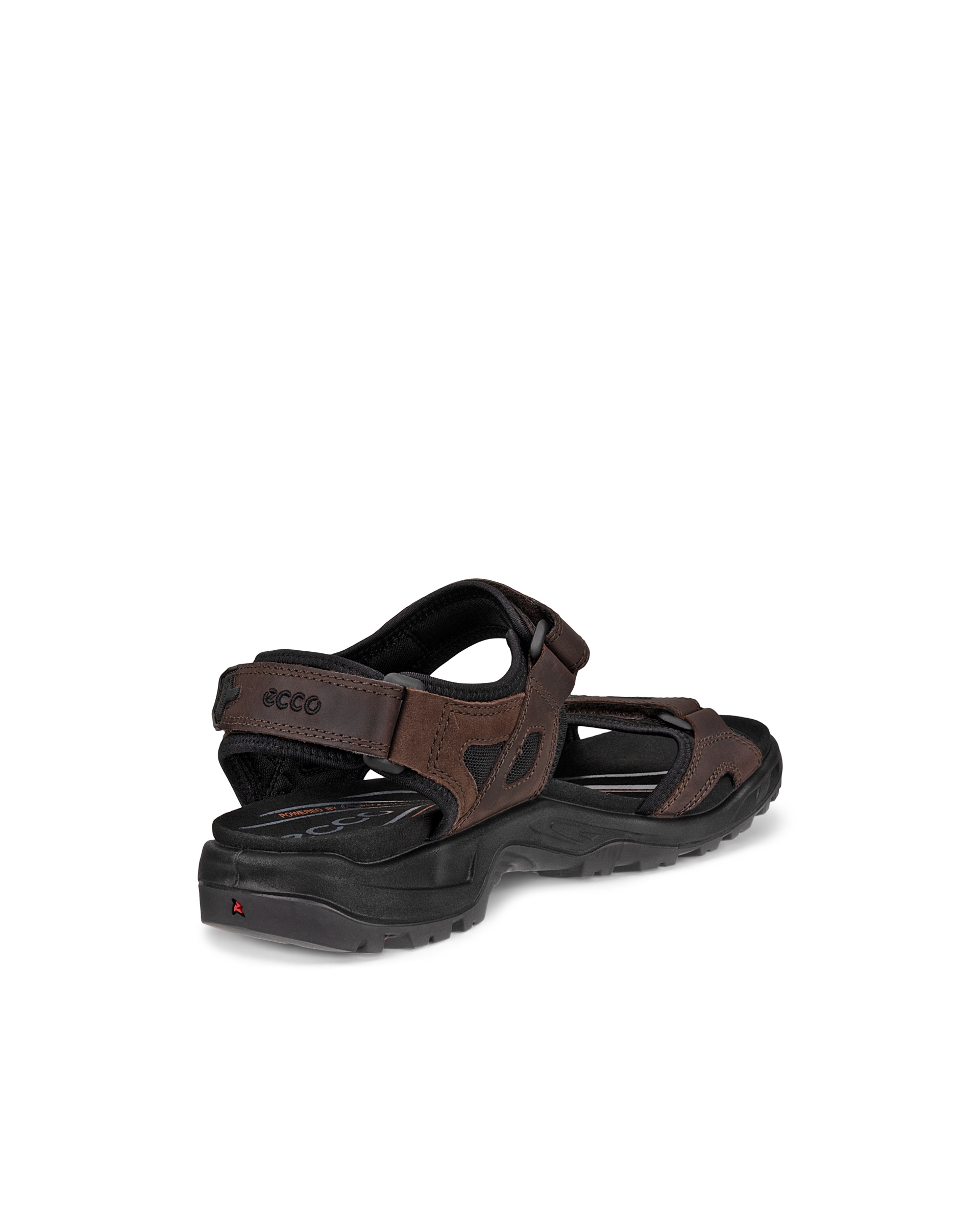 Men's ECCO® Offroad Nubuck Hiking Sandal - Brown - Back