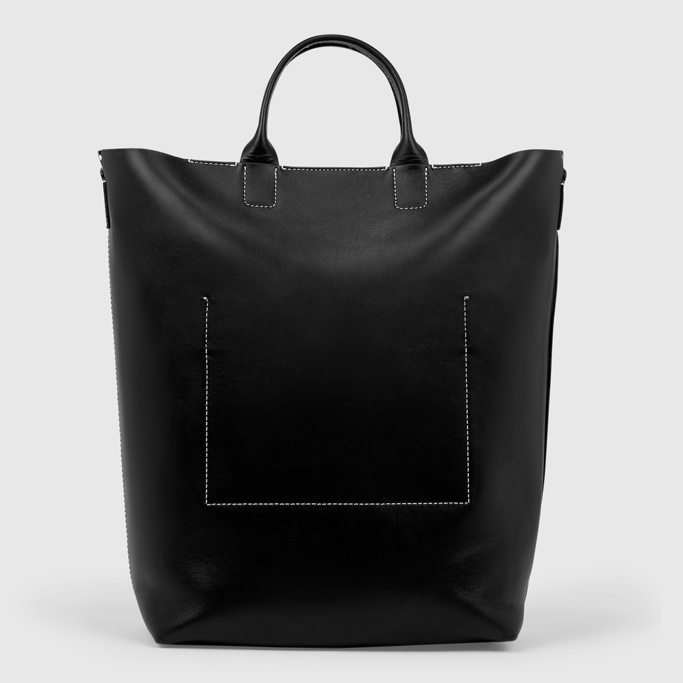 ECCO® E Leather Tote Bag - Black - Back