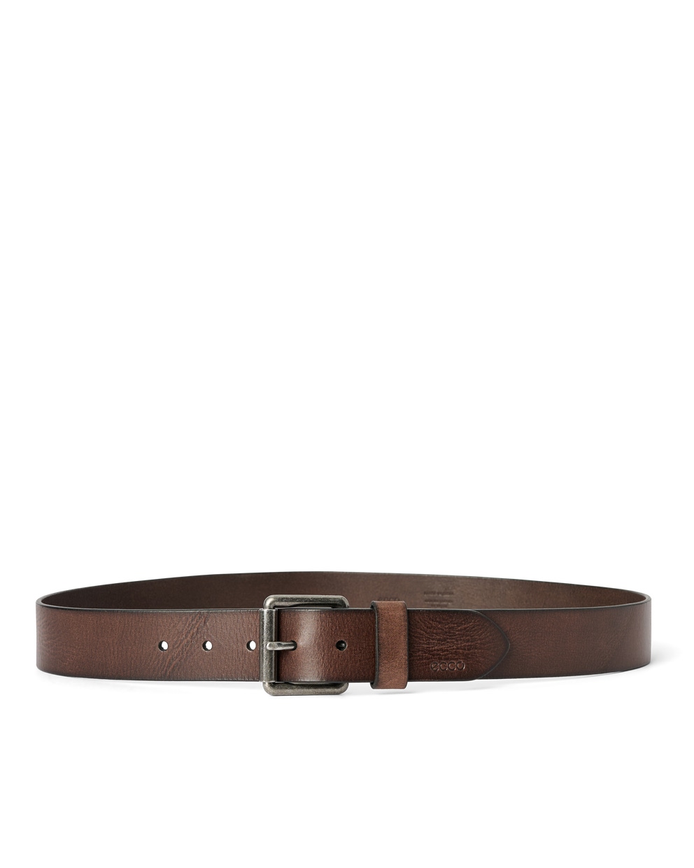 Ceinture décontractée en cuir pour hommes ECCO® Jeans - Brun - Main