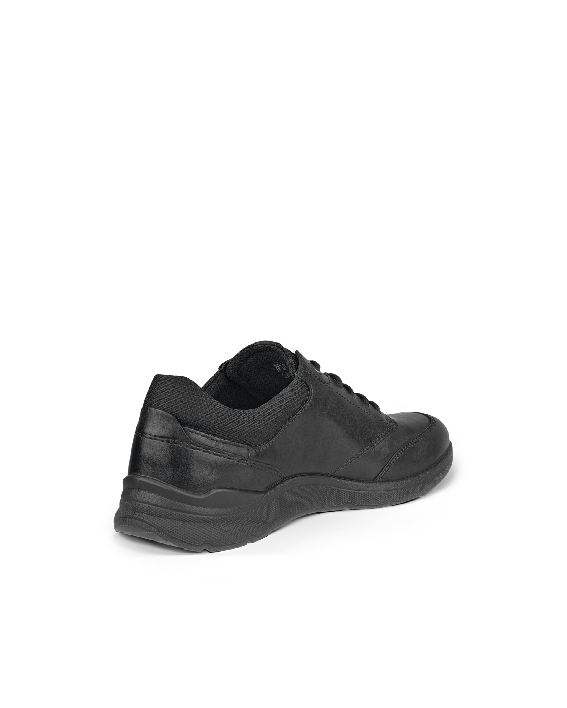 Men's ECCO® Irving Leather Lace-Up Shoe - Black - Back