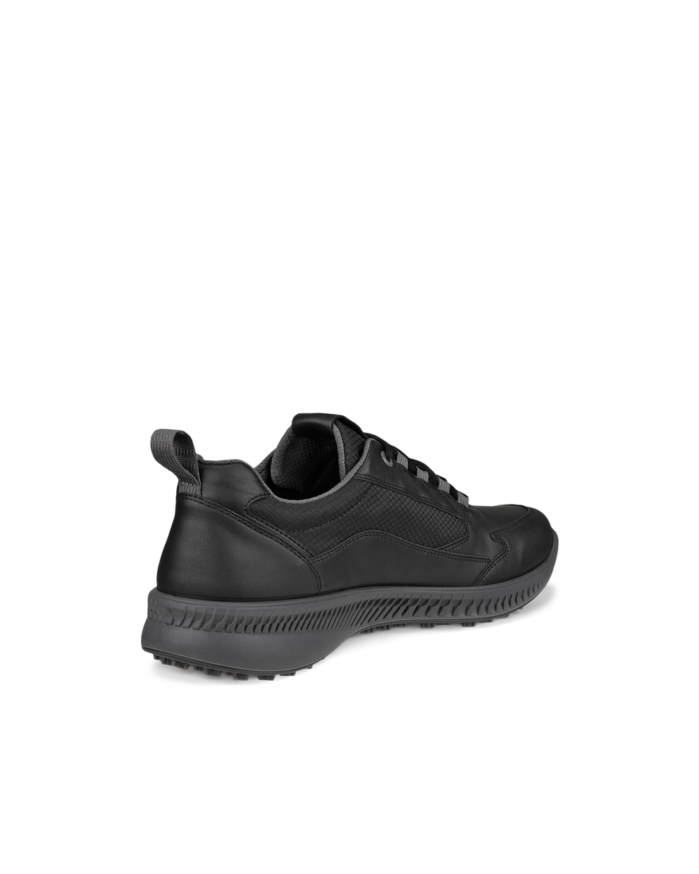 Men's ECCO® Golf S-Hybrid Leather Waterproof  Shoe - Black - Back