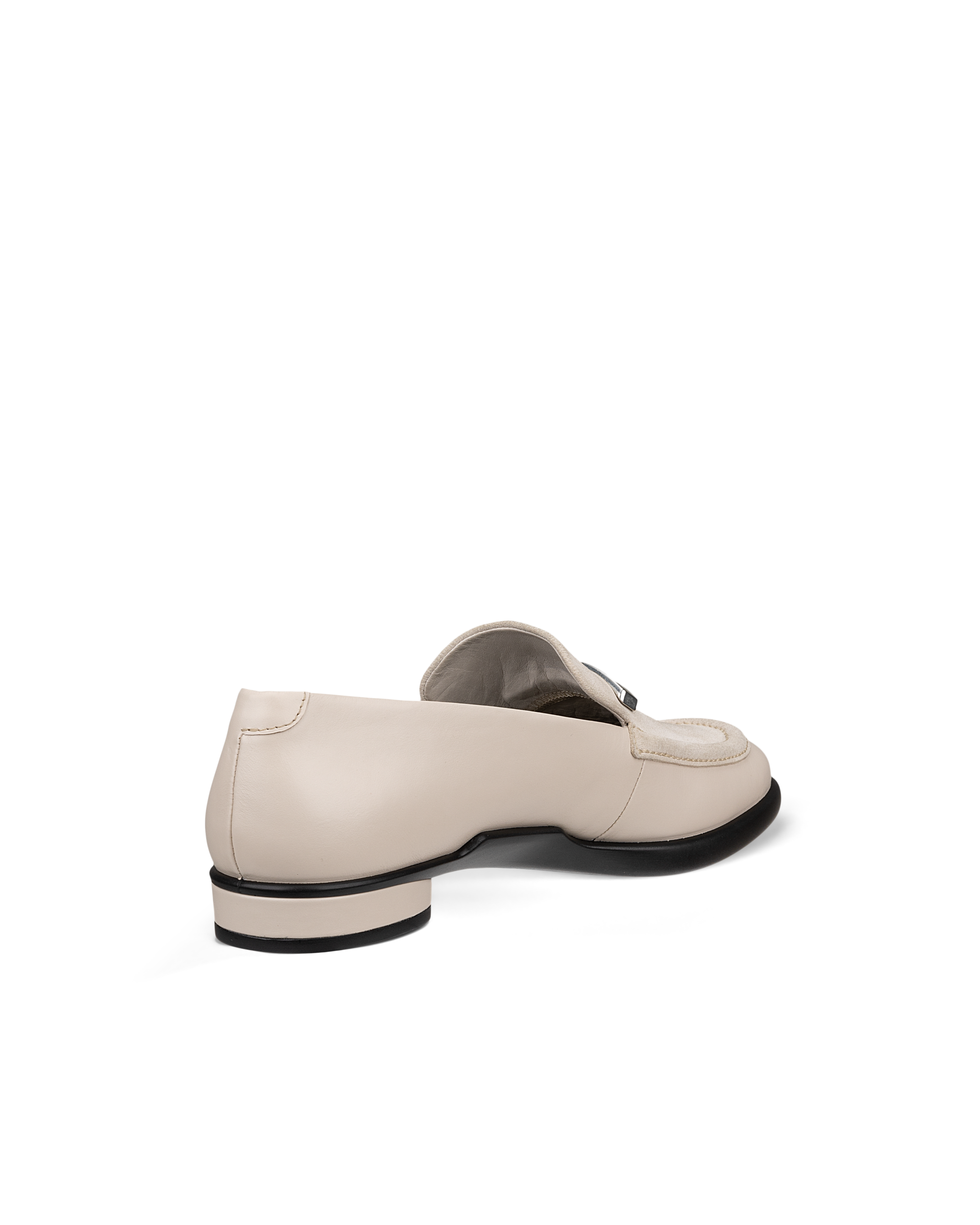 Women's ECCO® Sculpted LX Leather Ballerina - Beige - Back