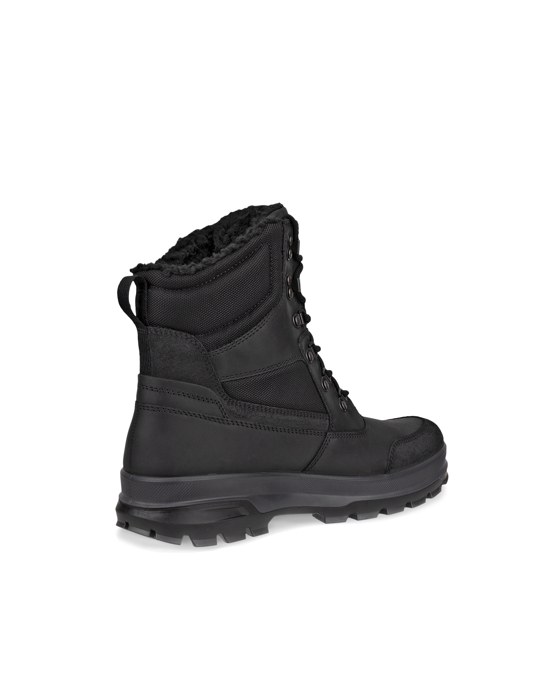 Men's ECCO® Rugged Track Nubuck Waterproof Boot - Black - Back