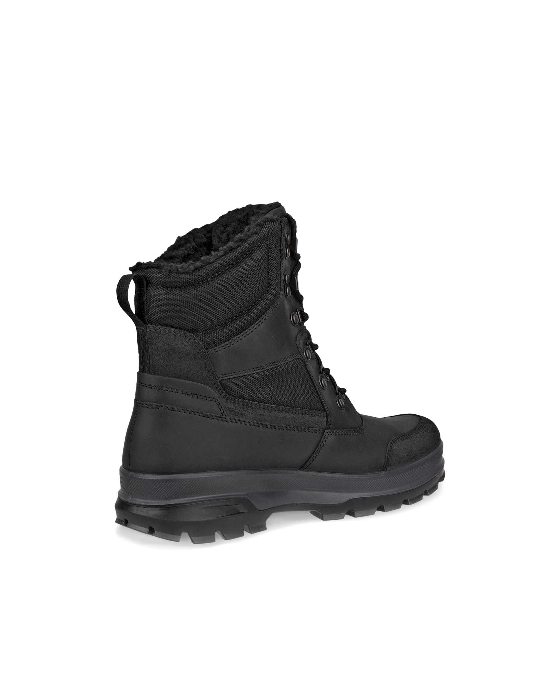 Men's ECCO® Rugged Track Nubuck Waterproof Boot - Black - Back