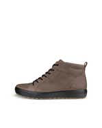 Men's ECCO® Soft 7 Tred Nubuck Ankle Boot - Brown - Outside