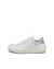 Women's ECCO® Golf Tray Leather Shoe - White - Outside