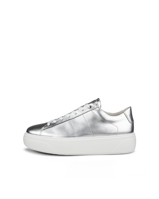 ECCO WOMEN'S STREET PLATFORM SNEAKER - Grey - Outside