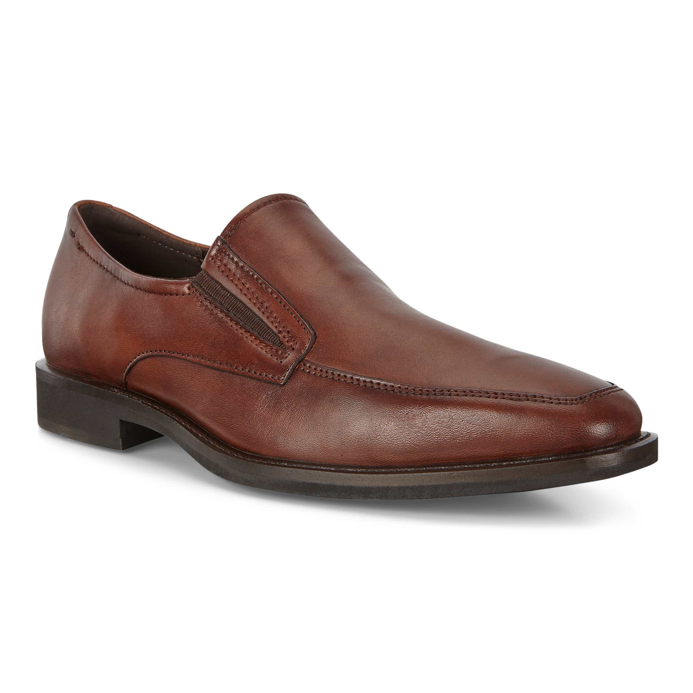 ECCO Calcan Slip On Men's Dress Shoes - Brown - Main