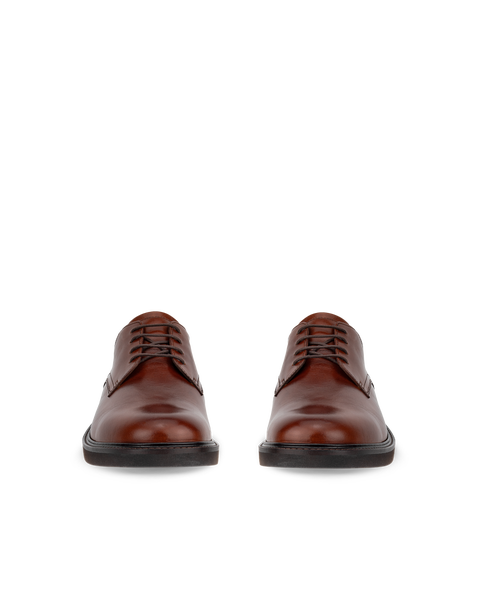 ECCO Men's Metropole London Derby Shoes - Brown - Front pair