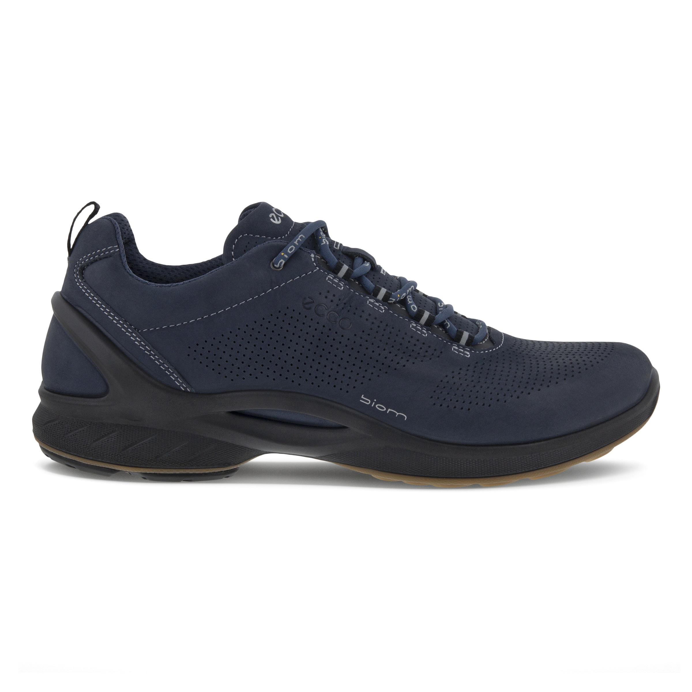 ECCO BIOM Fjuel Men's Low Nub Shoes - Blue - Outside