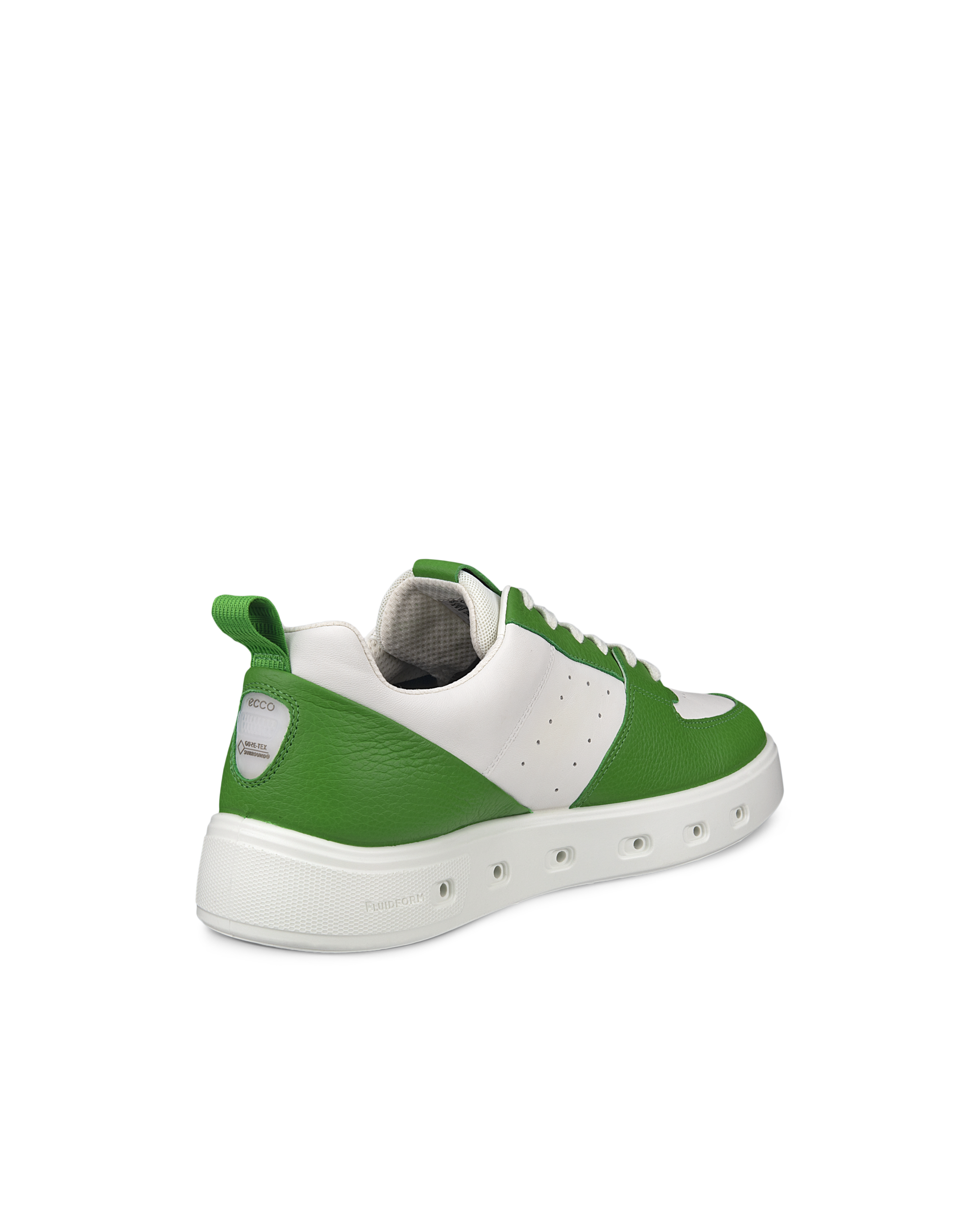 Men's ECCO® Street 720 Leather Gore-Tex Sneaker - Green - Back