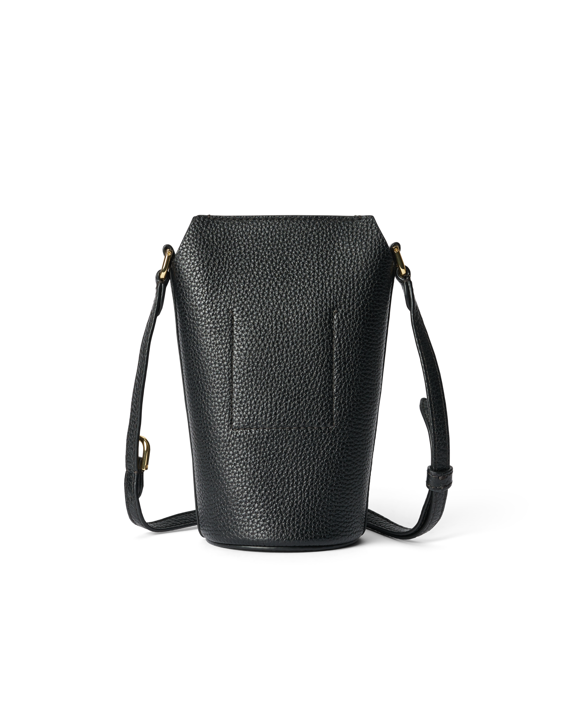 ECCO® Pot Pebbled Leather Crossbody Bag - Black - Back