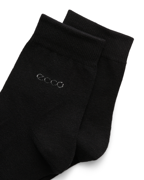 ECCO Classic Ankle-cut 3-pack Ankle Socks White - Black - Detail-2