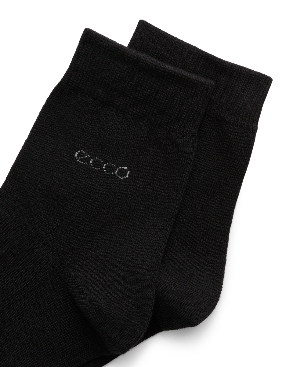 ECCO Classic Ankle-cut 3-pack Ankle Socks White - Black - Detail-2