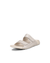 Women's ECCO® Cozmo Leather Two Strap Sandal - Beige - Main