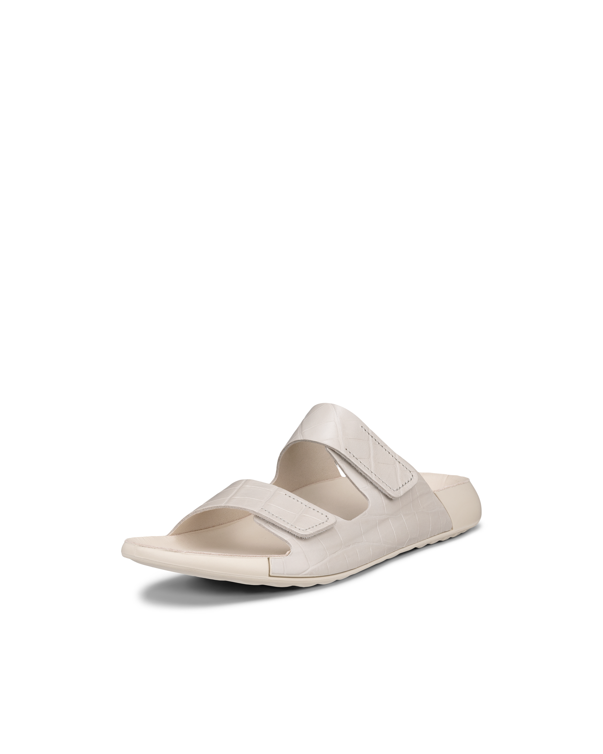 Women's ECCO® Cozmo Leather Two Strap Sandal - Beige - Main