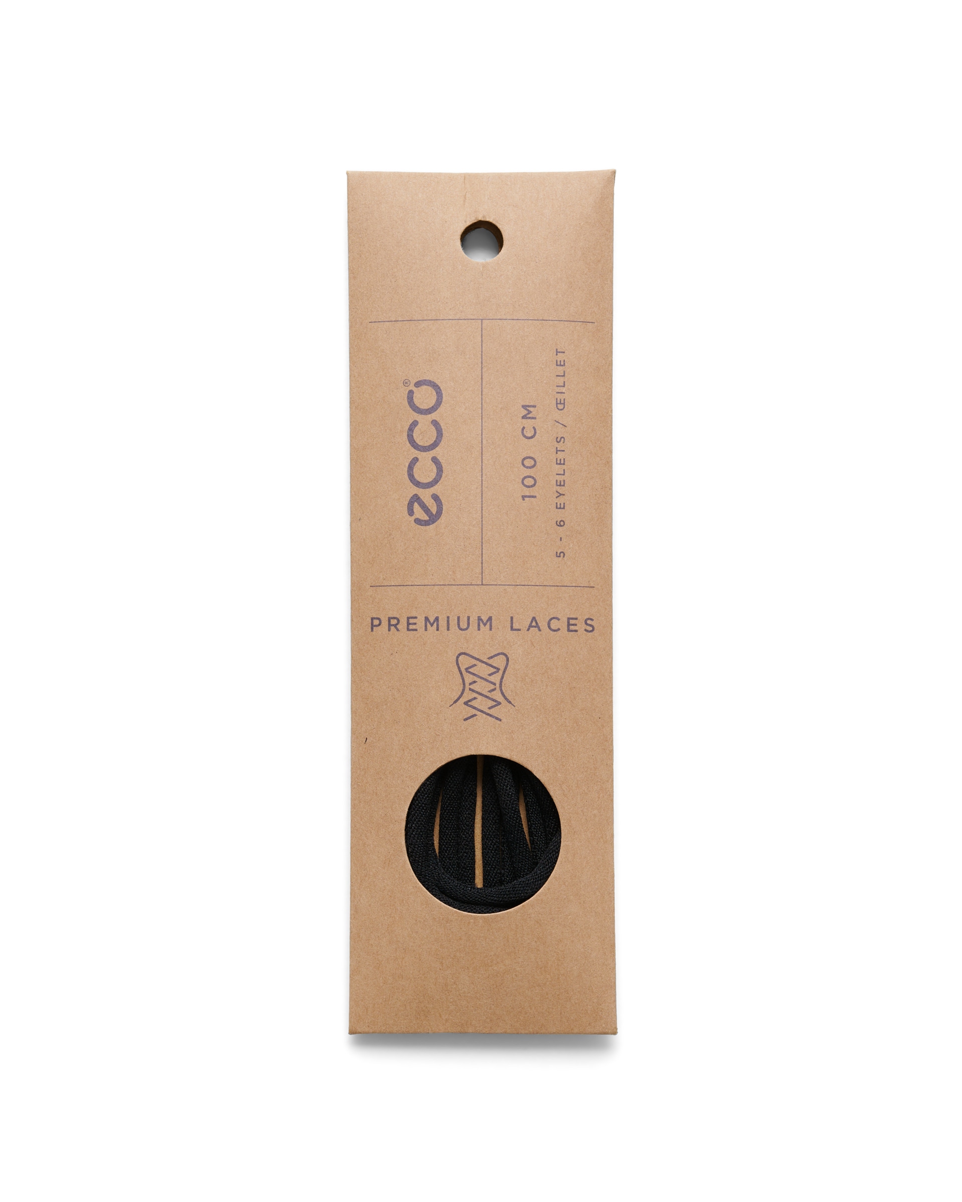 ECCO® Sporty Round lacets ronds de sport - Noir - Detail-2