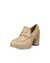 Women's ECCO® Shape Sculpted Motion 55 Leather Block-Heeled Loafer - Beige - Main