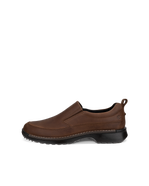 Men's ECCO® Fusion Nubuck Slip-On - Brown - Outside