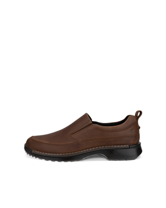 Men's ECCO® Fusion Nubuck Slip-On - Brown - Outside