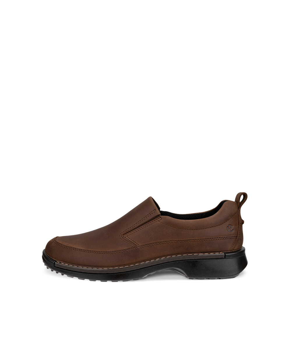 Men's ECCO® Fusion Nubuck Slip-On - Brown - Outside