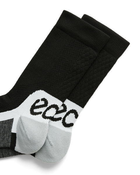 ECCO® Tech funktsionaalsed keskmise lõikega sokid unisex - Must - Detail-1