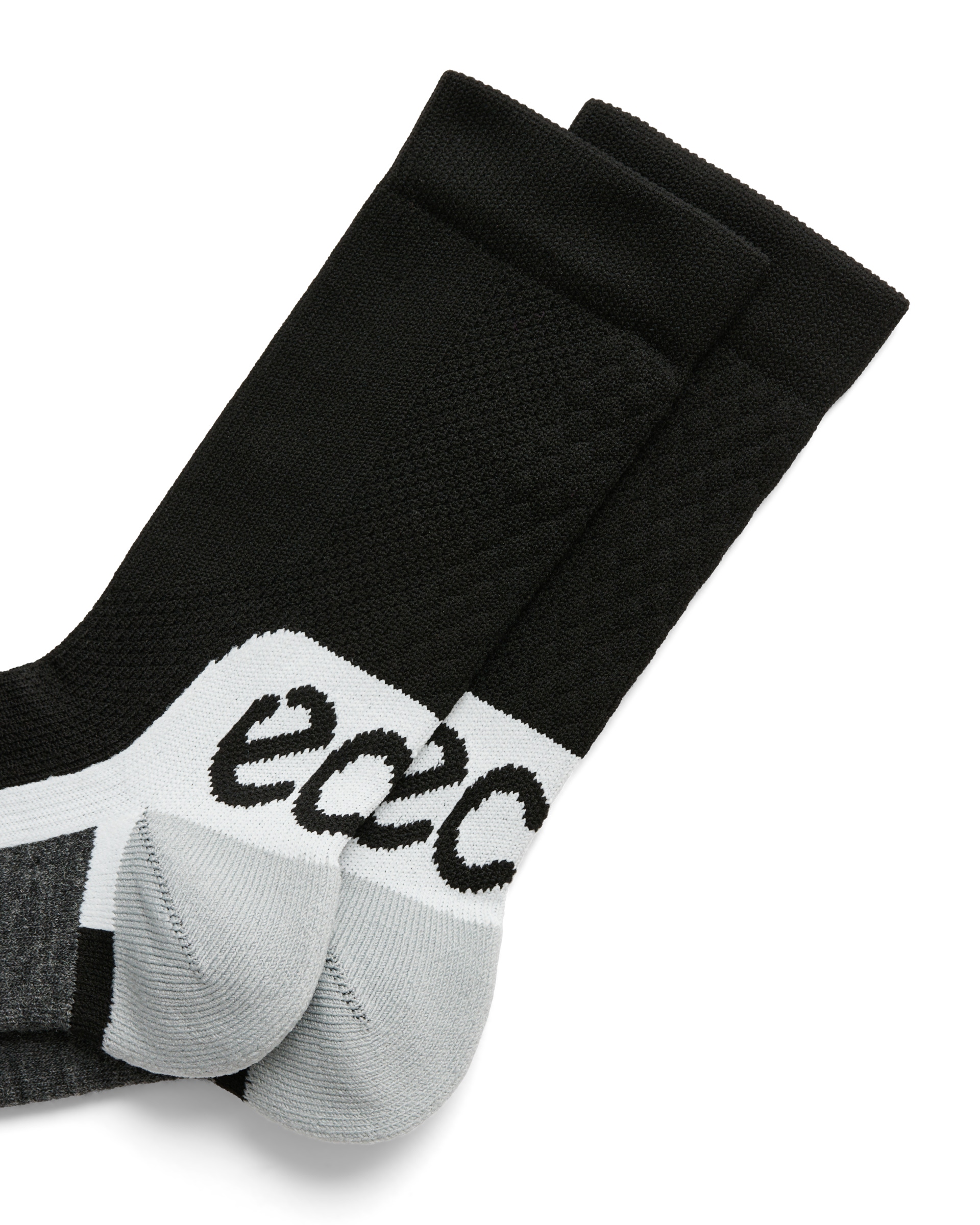 ECCO® Tech funktsionaalsed keskmise lõikega sokid unisex - Must - Detail-1