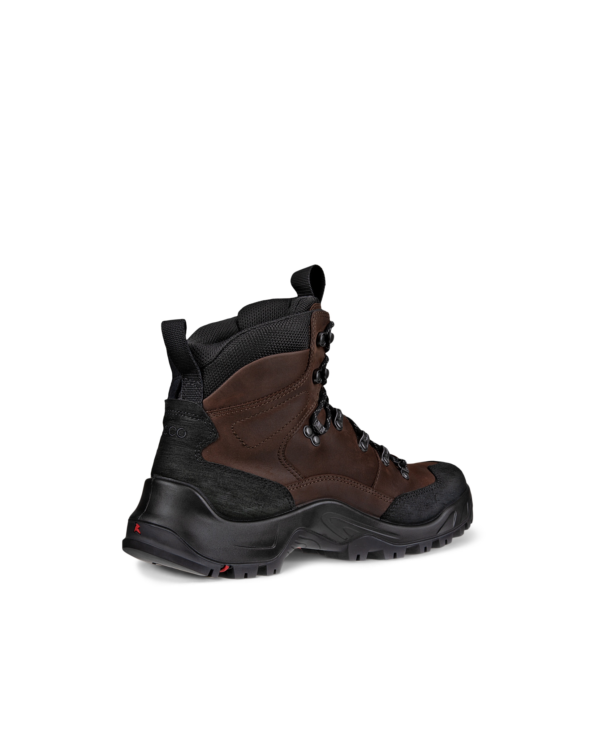 Men's ECCO® Offroad Nubuck Waterproof Mid-Cut Outdoor Boot - Brown - Back