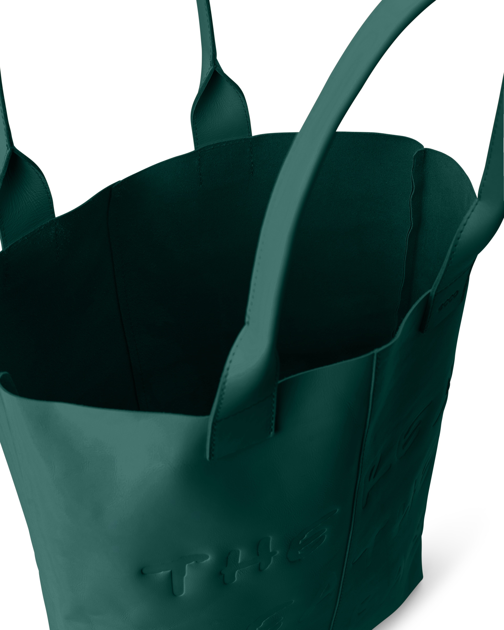 ECCO® Tote Leather Tote Bag - Green - Inside