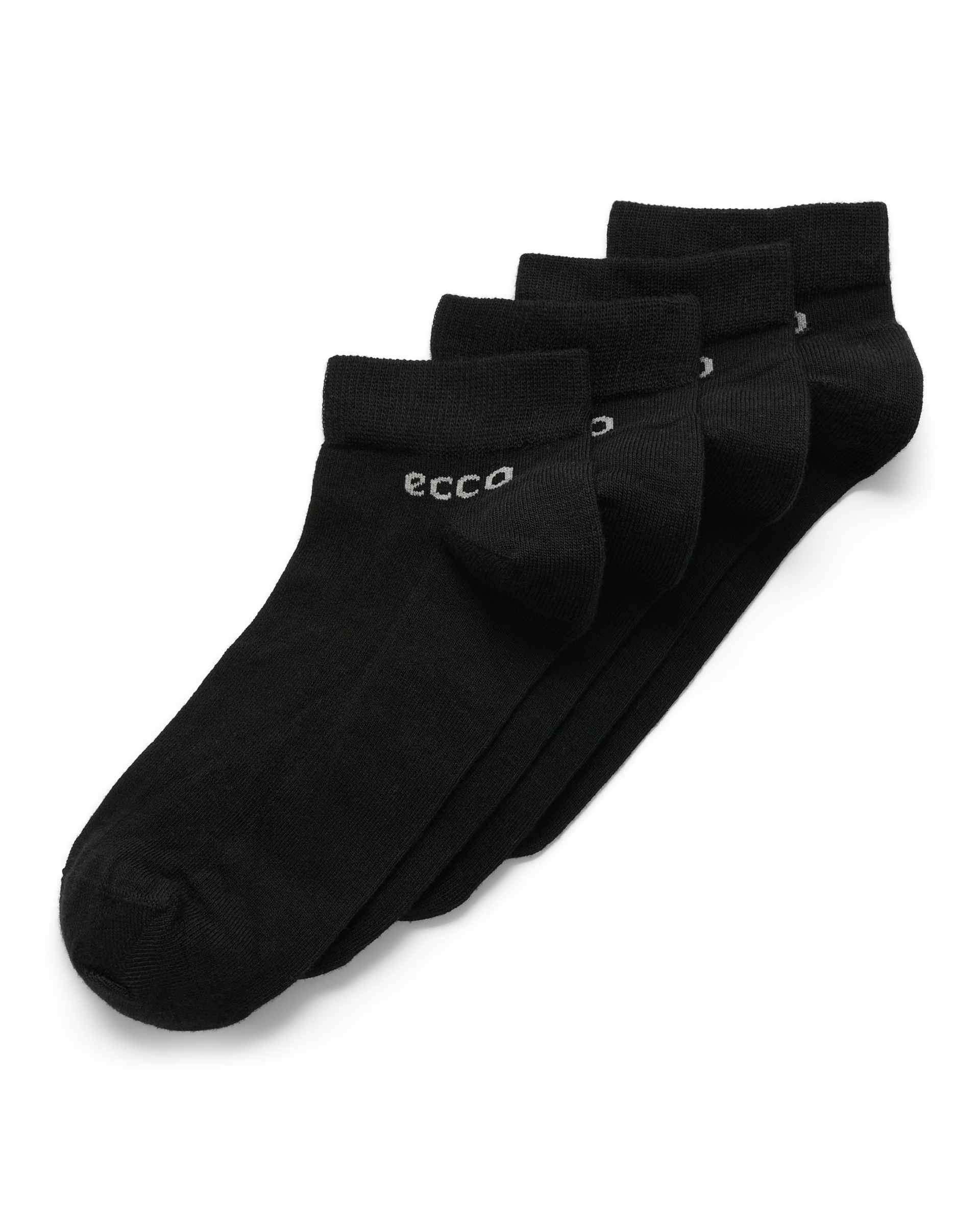 Chaussettes basses unisexes longue durée ECCO® - Noir - Main