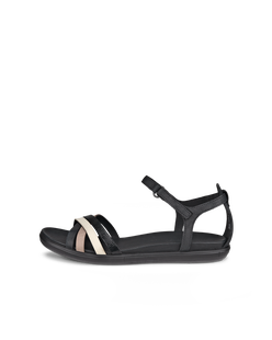 Sandalias planas de nobuk ECCO® Simpil para mujer - Negro - Outside