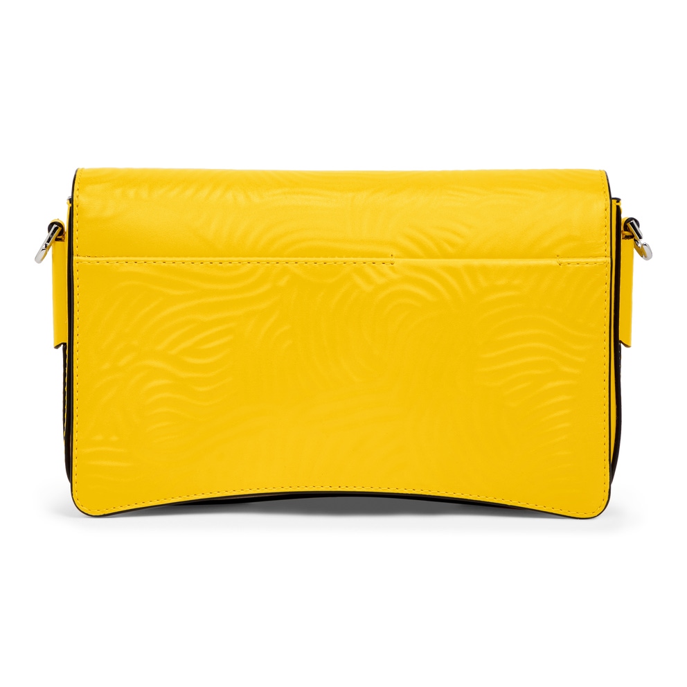 ECCO® Pinch Leather Crossbody Bag - Yellow - Back