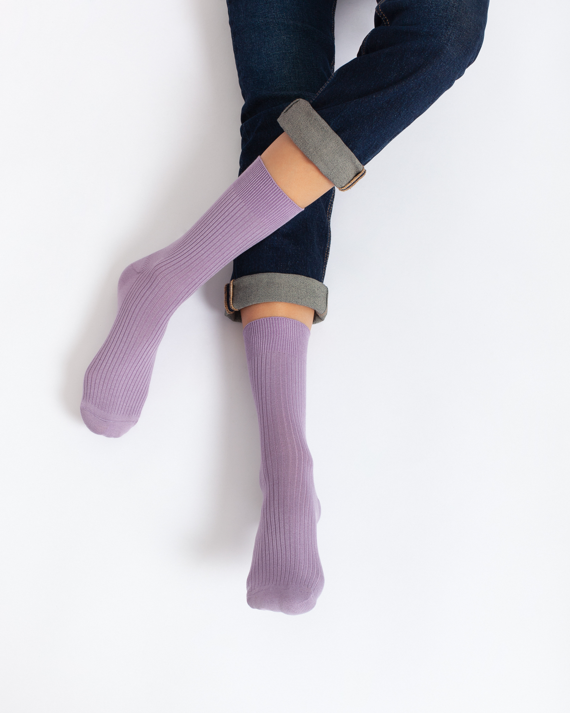 ECCO VIBE RIBBED MID-CUT SOCKS