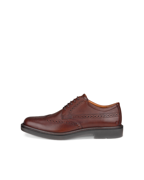 ECCO Metropole London Wingtip Shoes Mens - Brown - Outside