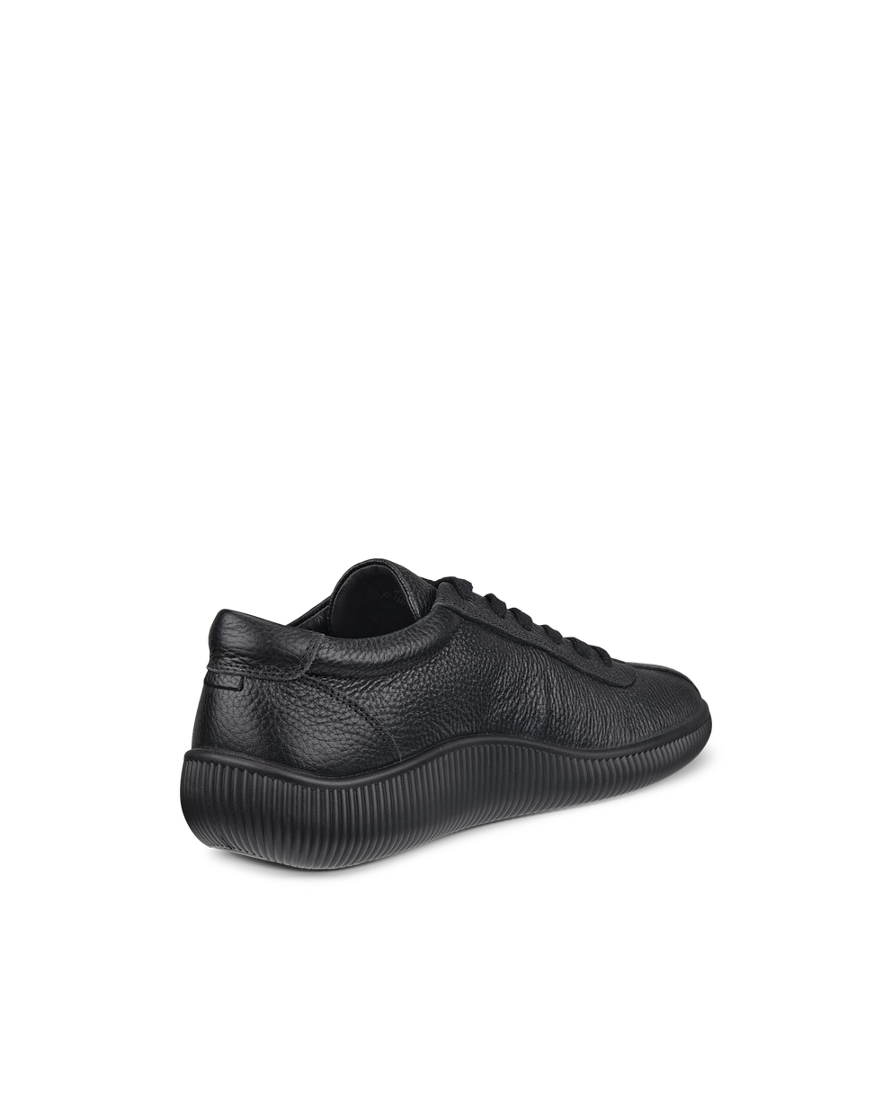 ECCO® Soft Zero baskets en cuir pour homme - Noir - Back