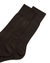 ECCO® Classic Ribbed Mid-Cut Socks - Brown - Detail-1