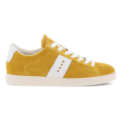 ECCO® Street Lite baskets en cuir pour femme - Jaune - Outside