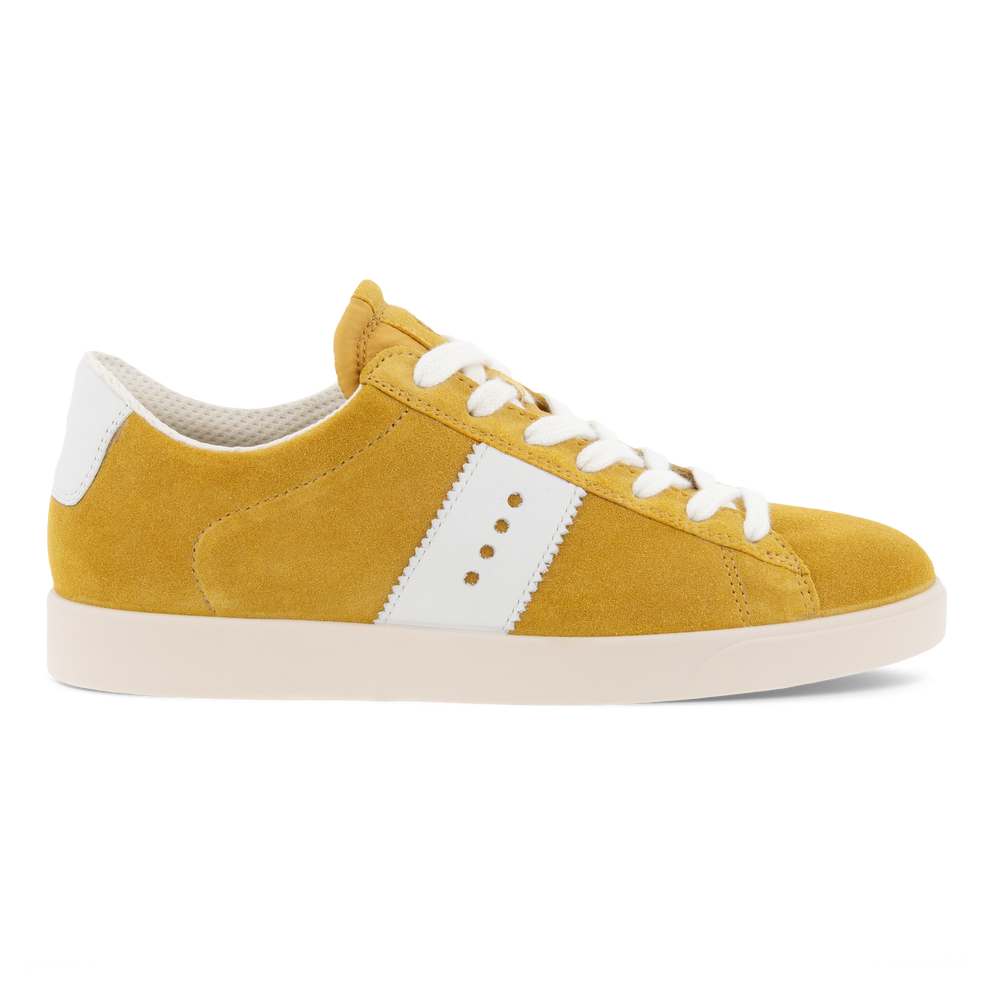 ECCO® Street Lite baskets en daim pour femme - Jaune - Outside