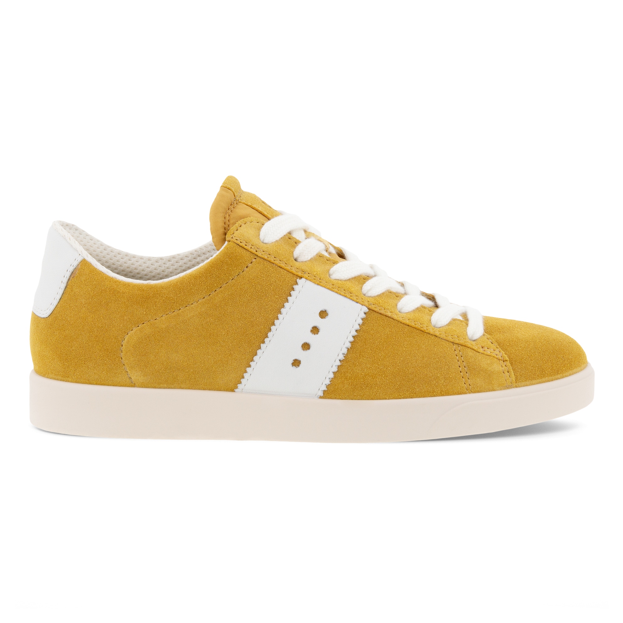 Women's ECCO® Street Lite Suede Sneaker - Yellow - Outside