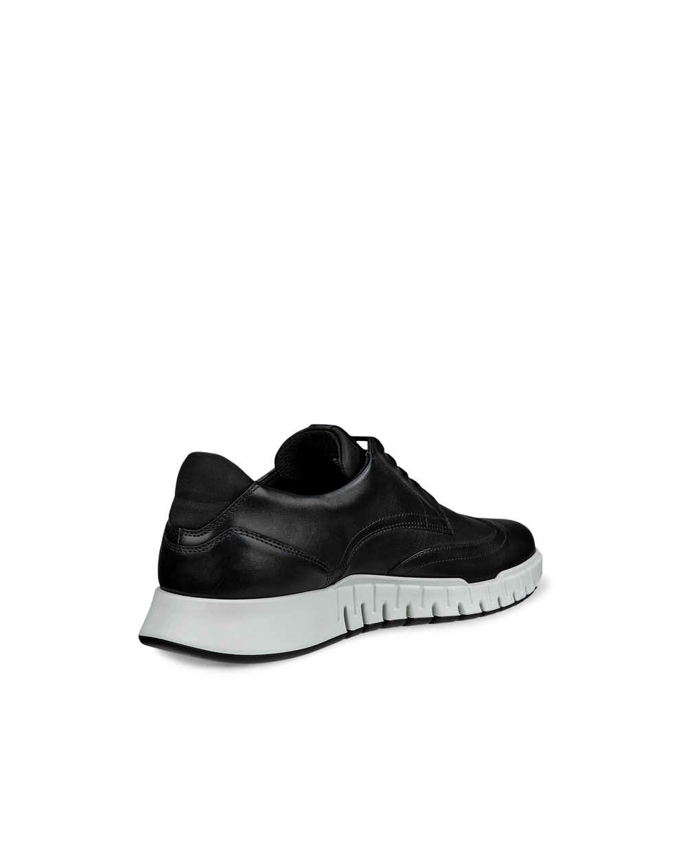 Zapatillas de piel sin cordones ECCO® Gruuv Studio para hombre - Negro - Back