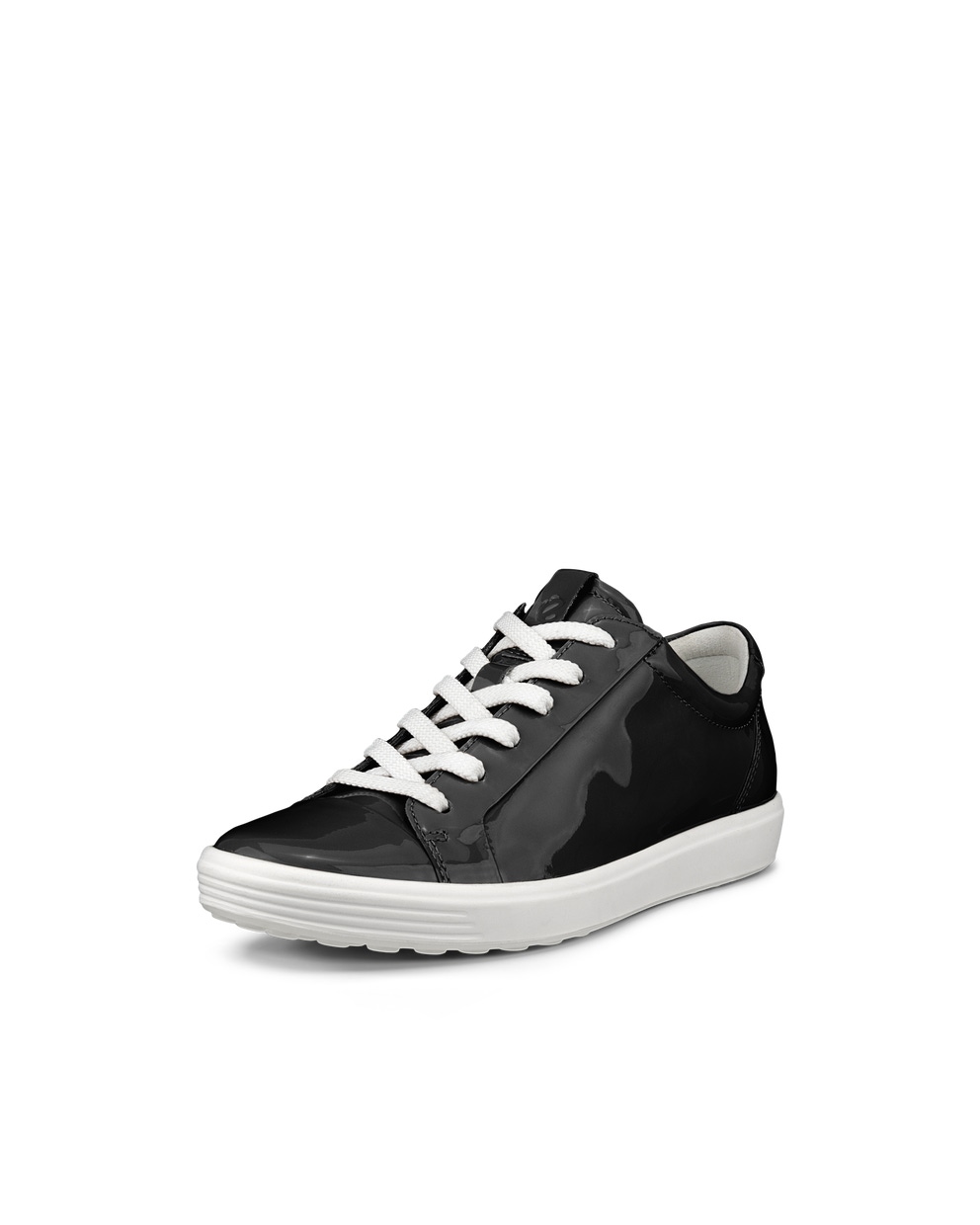 Women's ECCO® Soft 7 Leather Sneaker - Black - Main