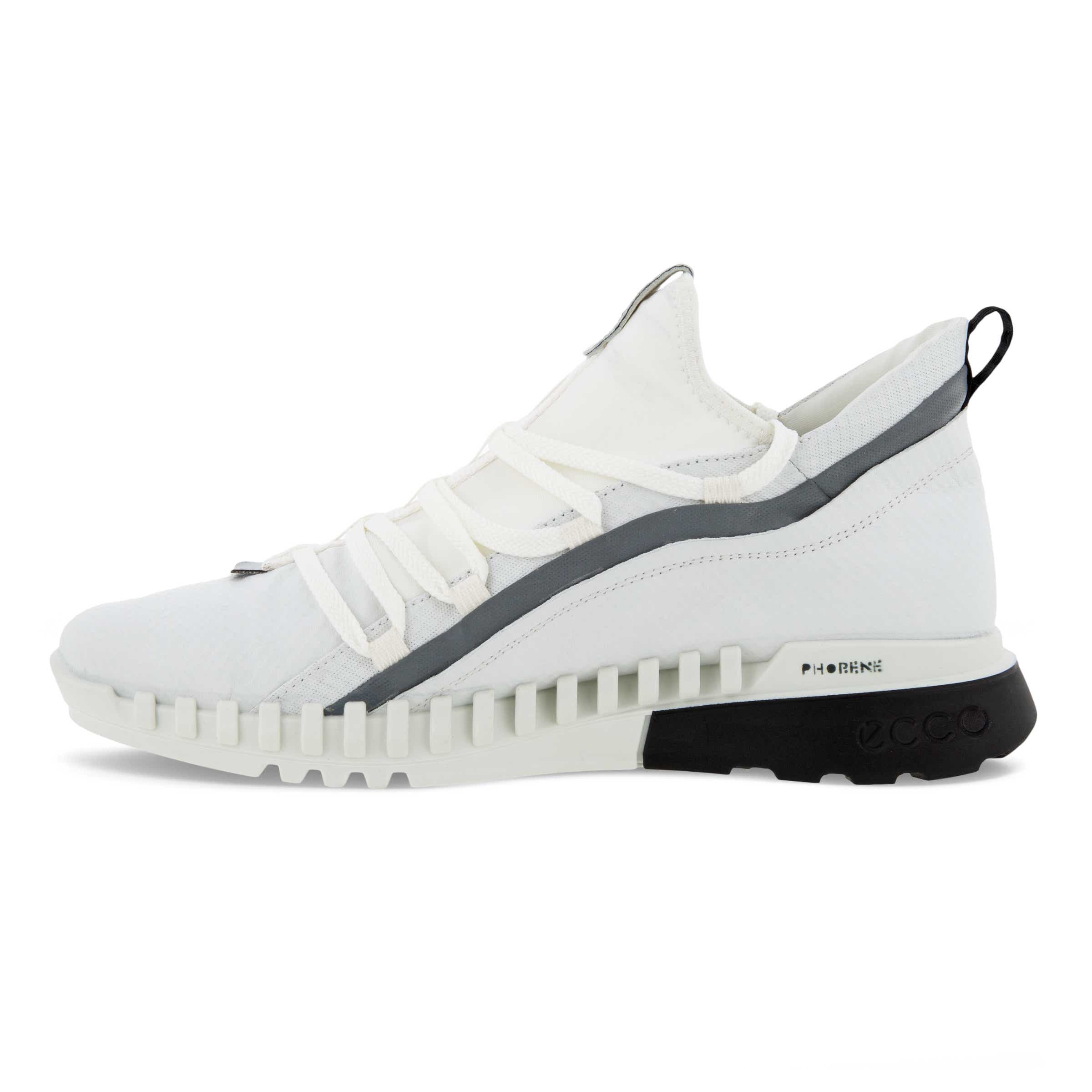 ECCO Zipflex Men's Mid-top Sneaker - White - Inside