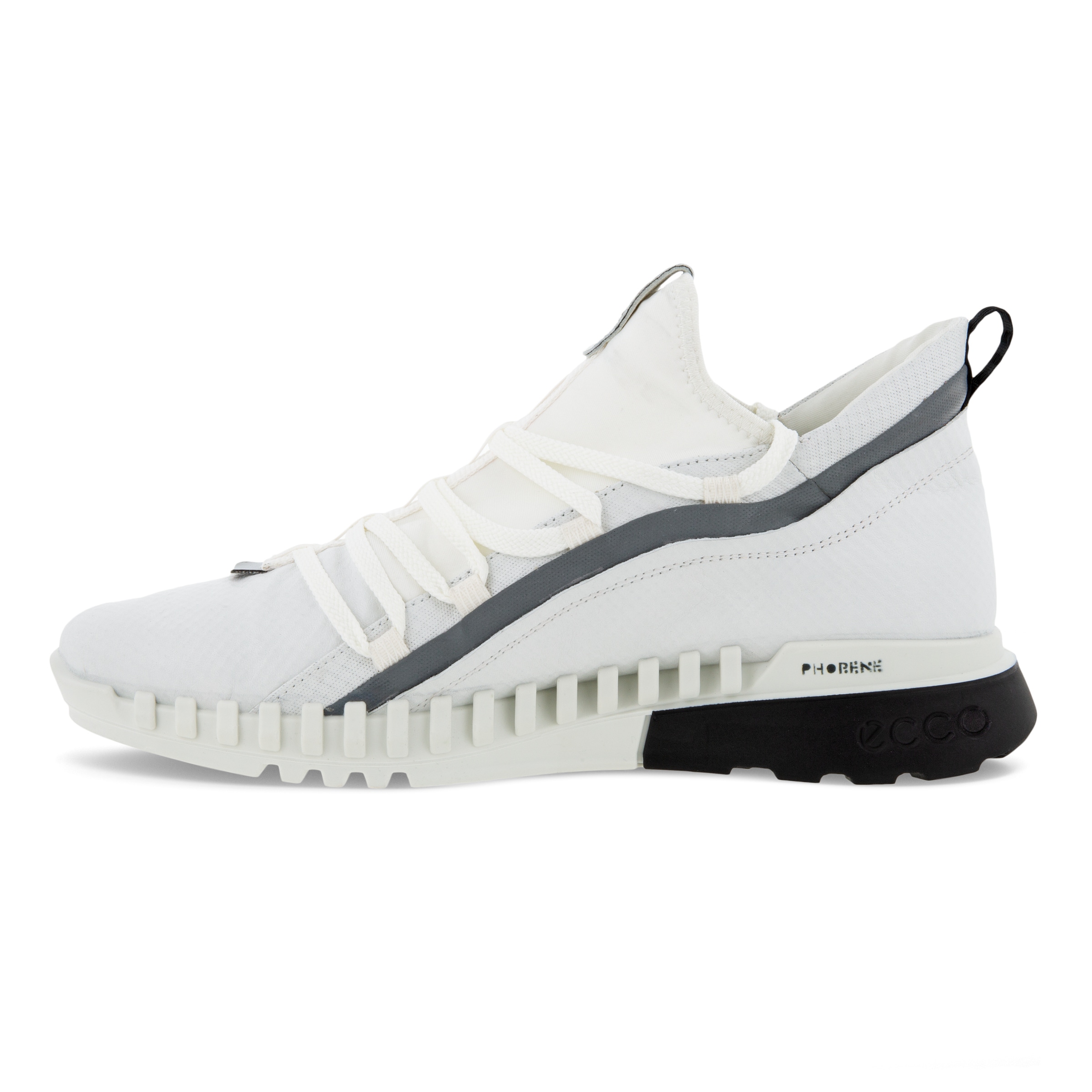 ECCO Zipflex Men's Mid-top Sneaker - White - Inside